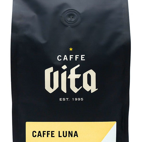 Caffe Vita Caffe Luna French Roast Whole Bean, Dark Roast, 2 lb. bags, 2-pack