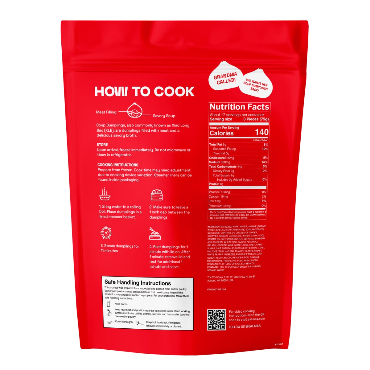 Mila Variety Pack - Xiao Long Bao Soup Dumplings - 50 Dumplings Per Bag, 3 Bags Total