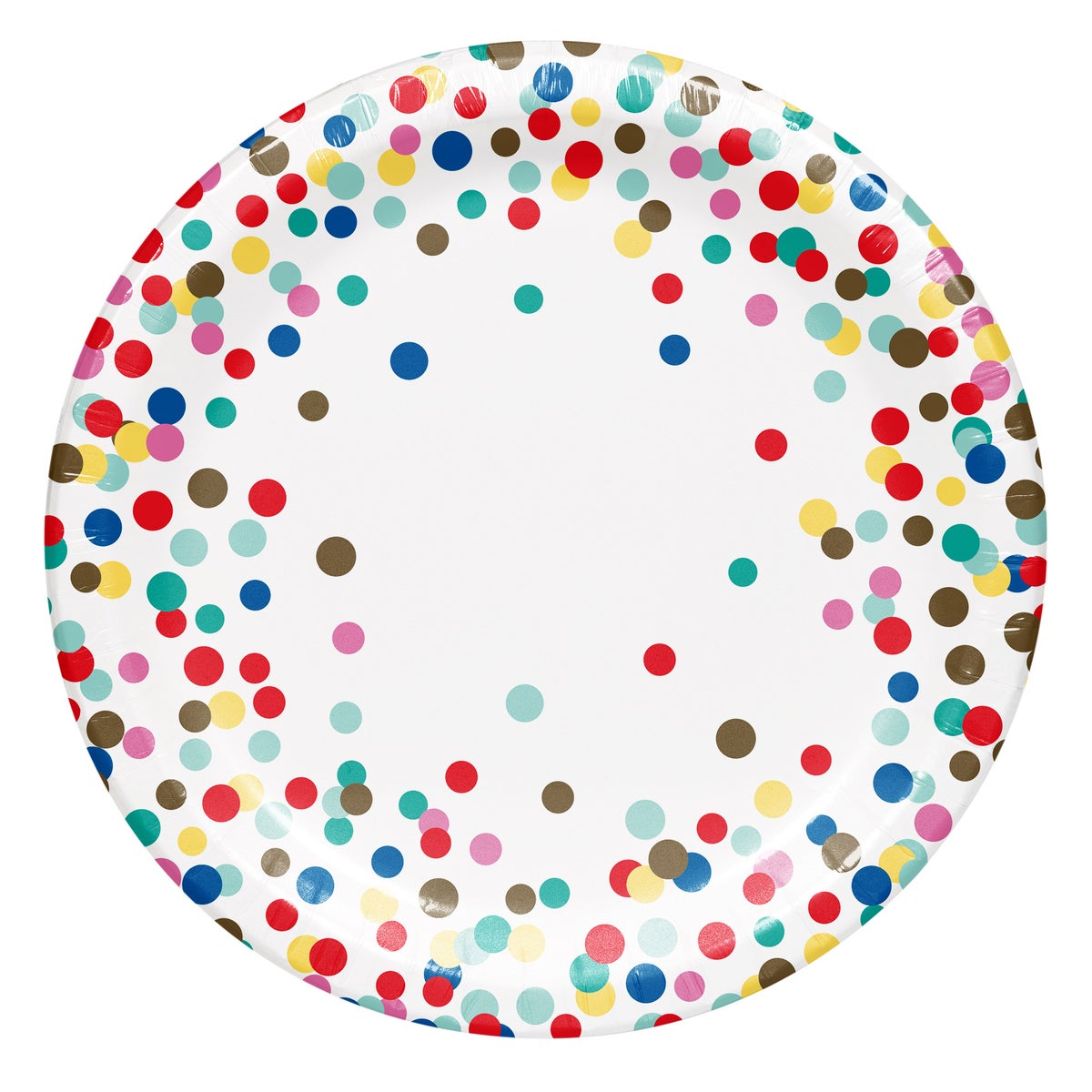 Artstyle Paper Plate & Napkin Bundle, Confetti Celebration, 200-count