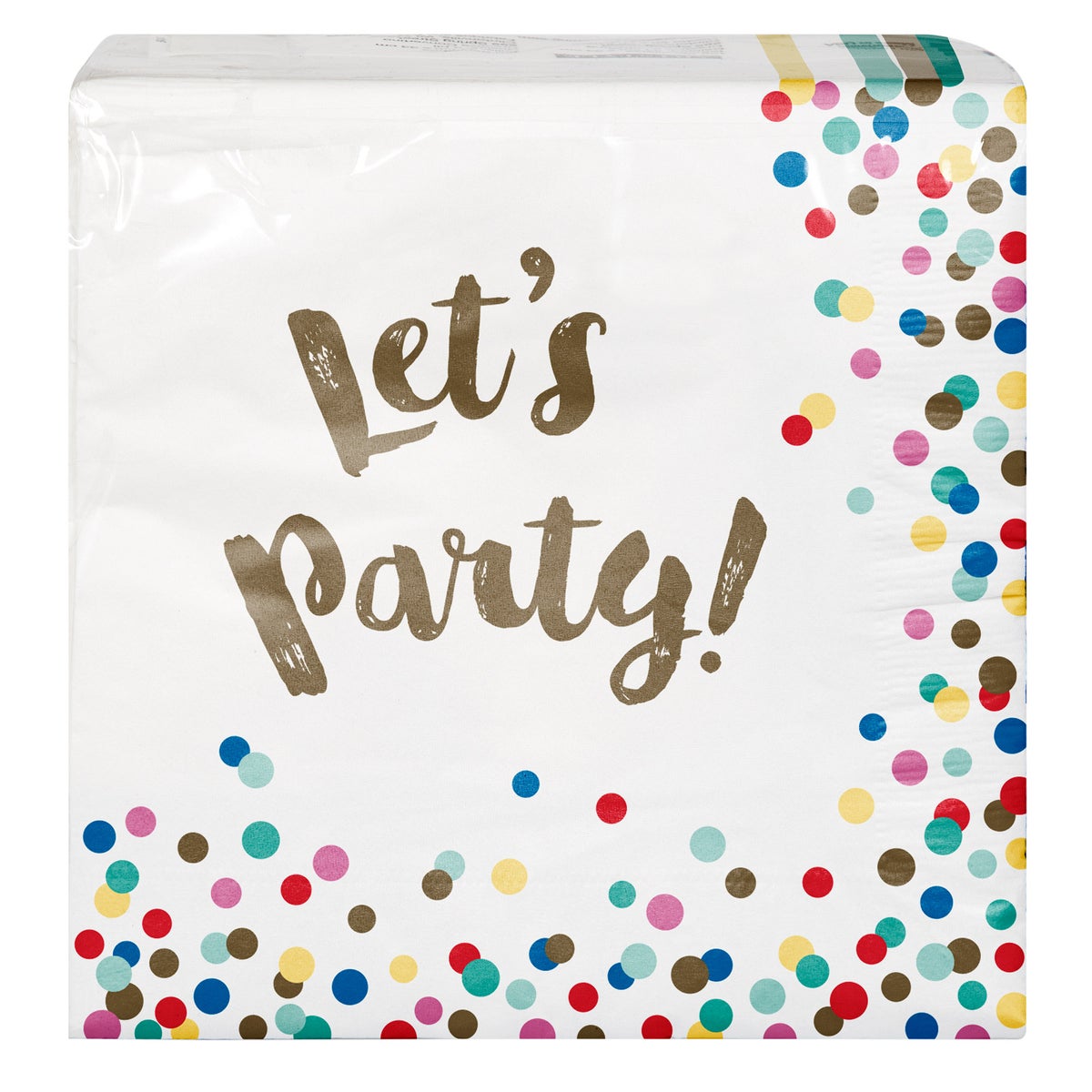 Artstyle Paper Plate & Napkin Bundle, Confetti Celebration, 200-count