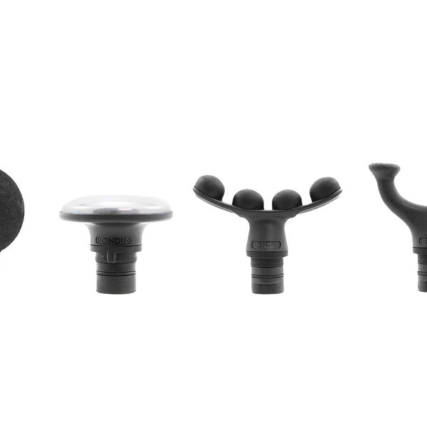 Bondir R2 Pro Percussive Massager with Articulating Head and Heating Attachment