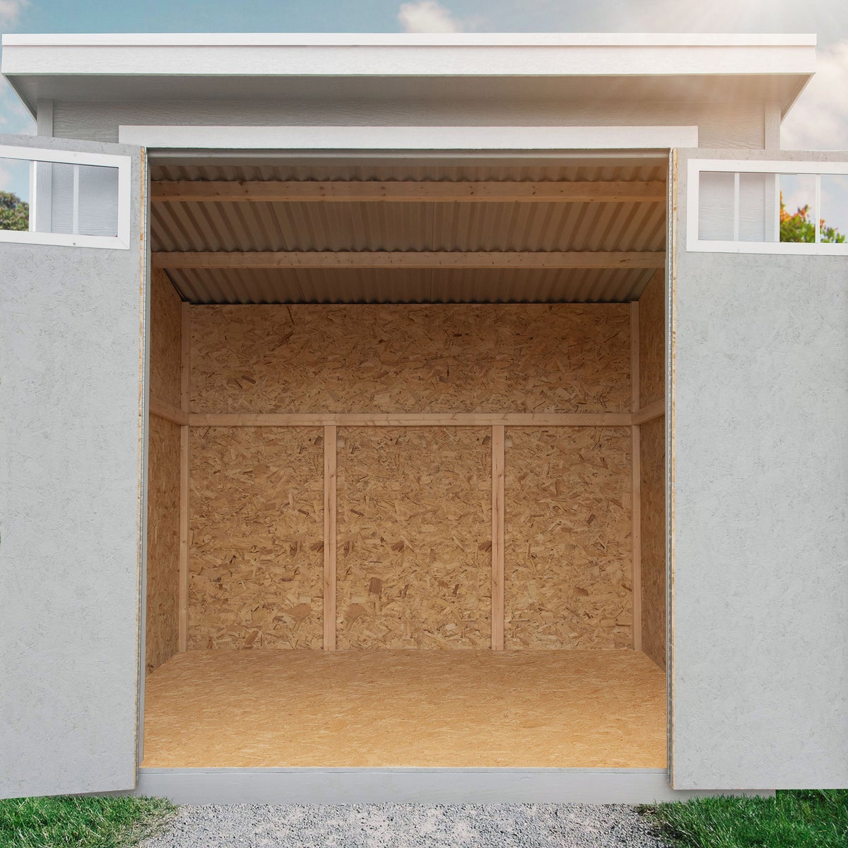 Yardline Melbourne 8' x 6' Wood Shed - Do It Yourself Assembly