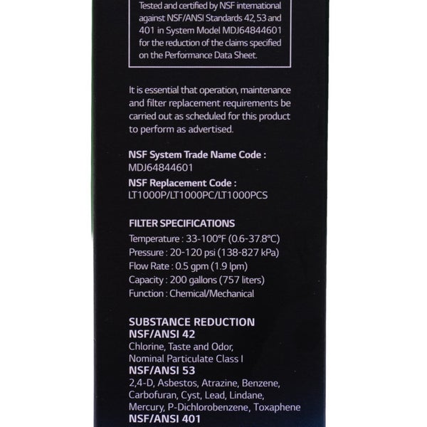 LG LT1000P3 Water Filter, 3-pack