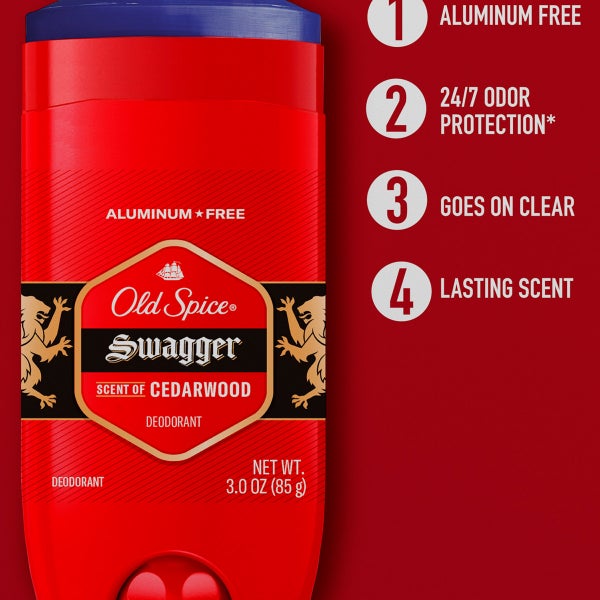 Old Spice Swagger Deodorant Aluminum Free 3 oz, 4-pack
