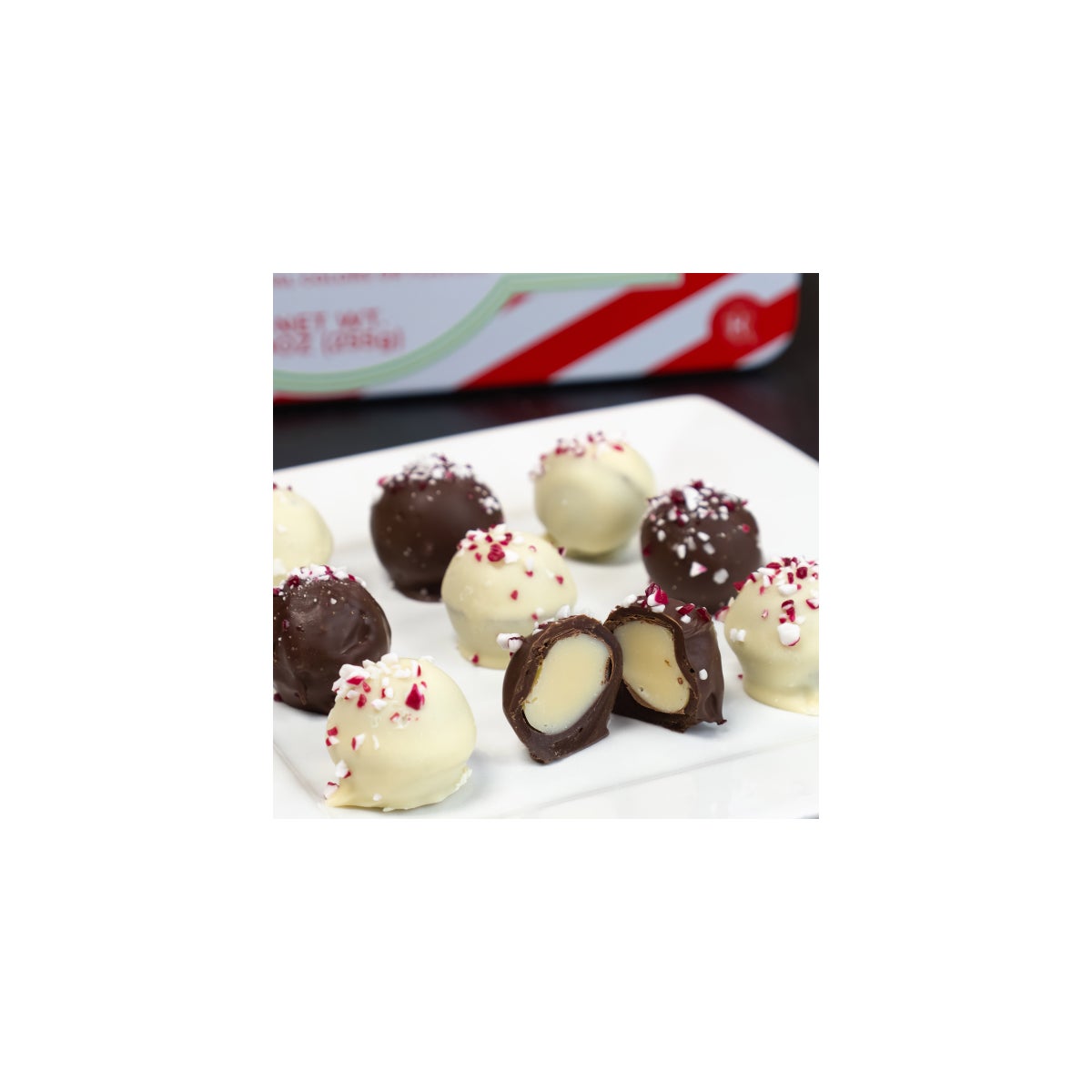 A'cappella 18 Peppermint Chocolino Truffle Tin, 2-pack