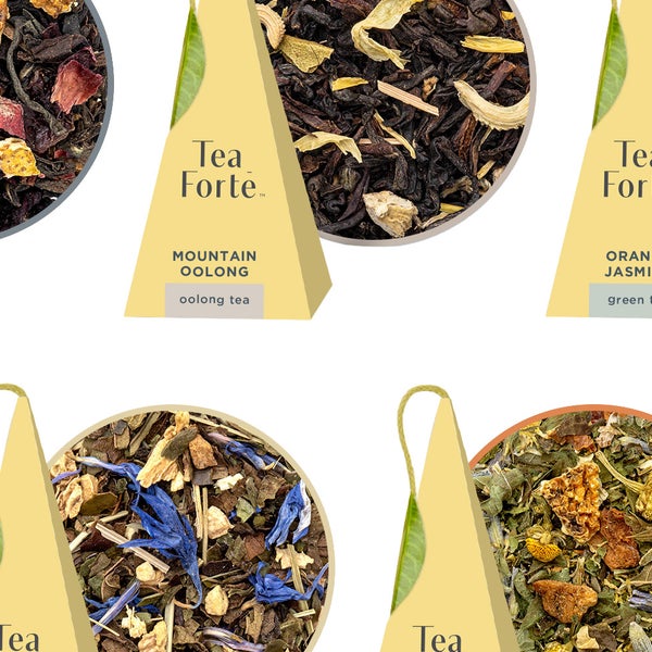Tea Forte Lotus Spa Bundle, 25 Tea Packs and One Cup