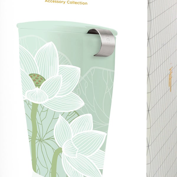Tea Forte Lotus Spa Bundle, 25 Tea Packs and One Cup