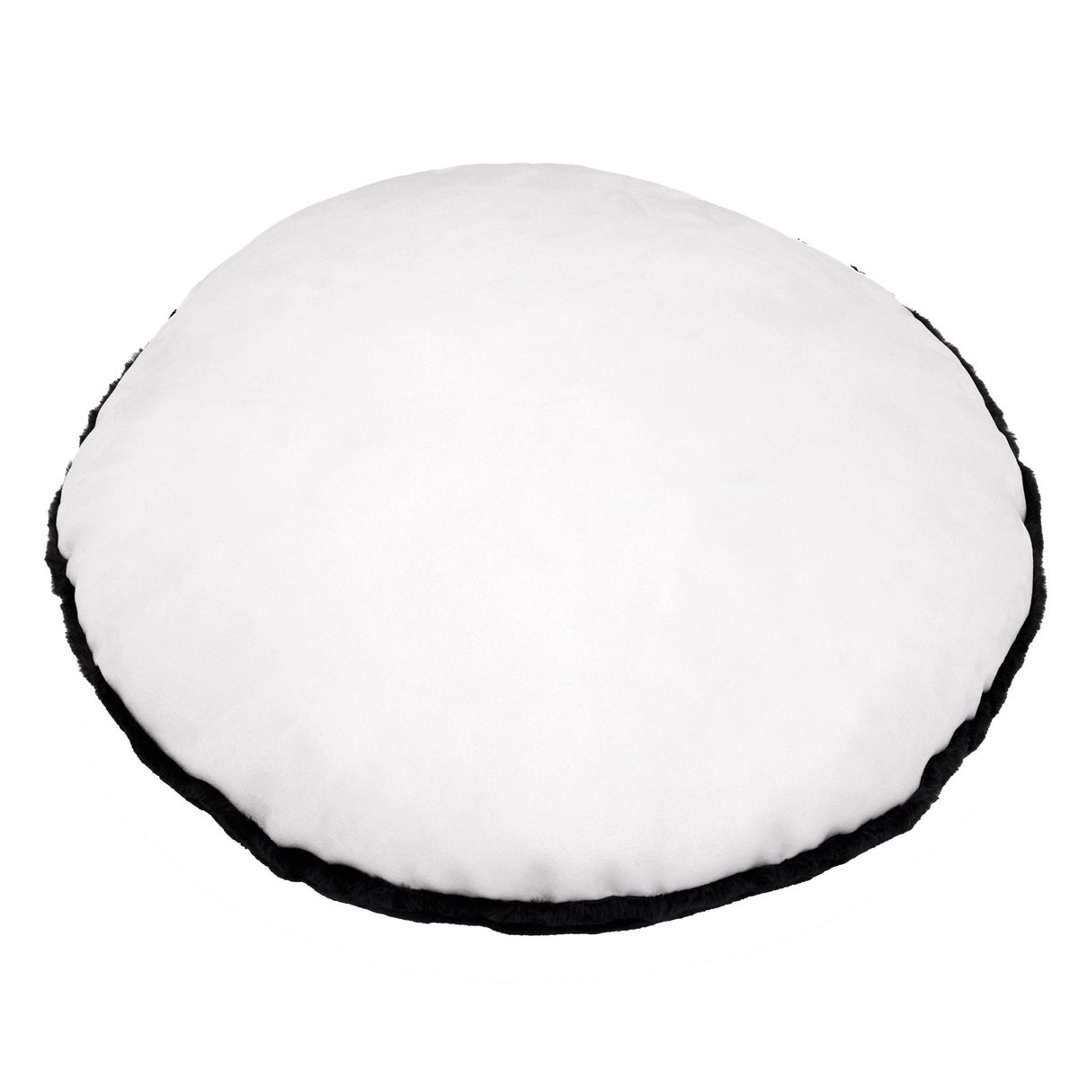 Kirkland Signature 40” Round Nest Pet Bed, Black Geometric