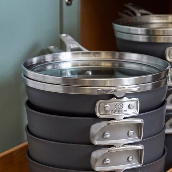 Calphalon Premier Non-Stick MineralShield 12-Piece Space-Saving Cookware Set
