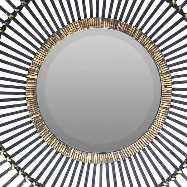Mikasa Fenway 30" Round Bamboo Mirror