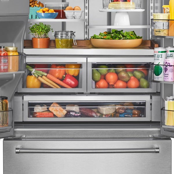 KitchenAid 26.8 Cu. Ft. Standard-Depth French Door Refrigerator with Exterior Ice and Water Dispenser