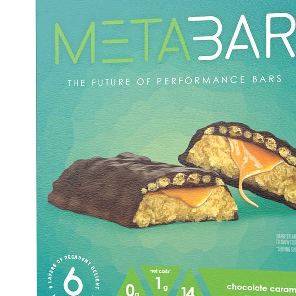 No Sugar METABAR Chocolate Caramel and Peanut Flavor 12-count, 2-pack