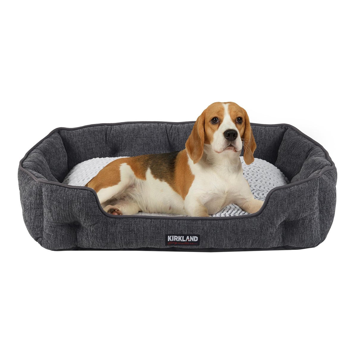 Kirkland Signature Tufted Cuddler Pet Bed, Gray