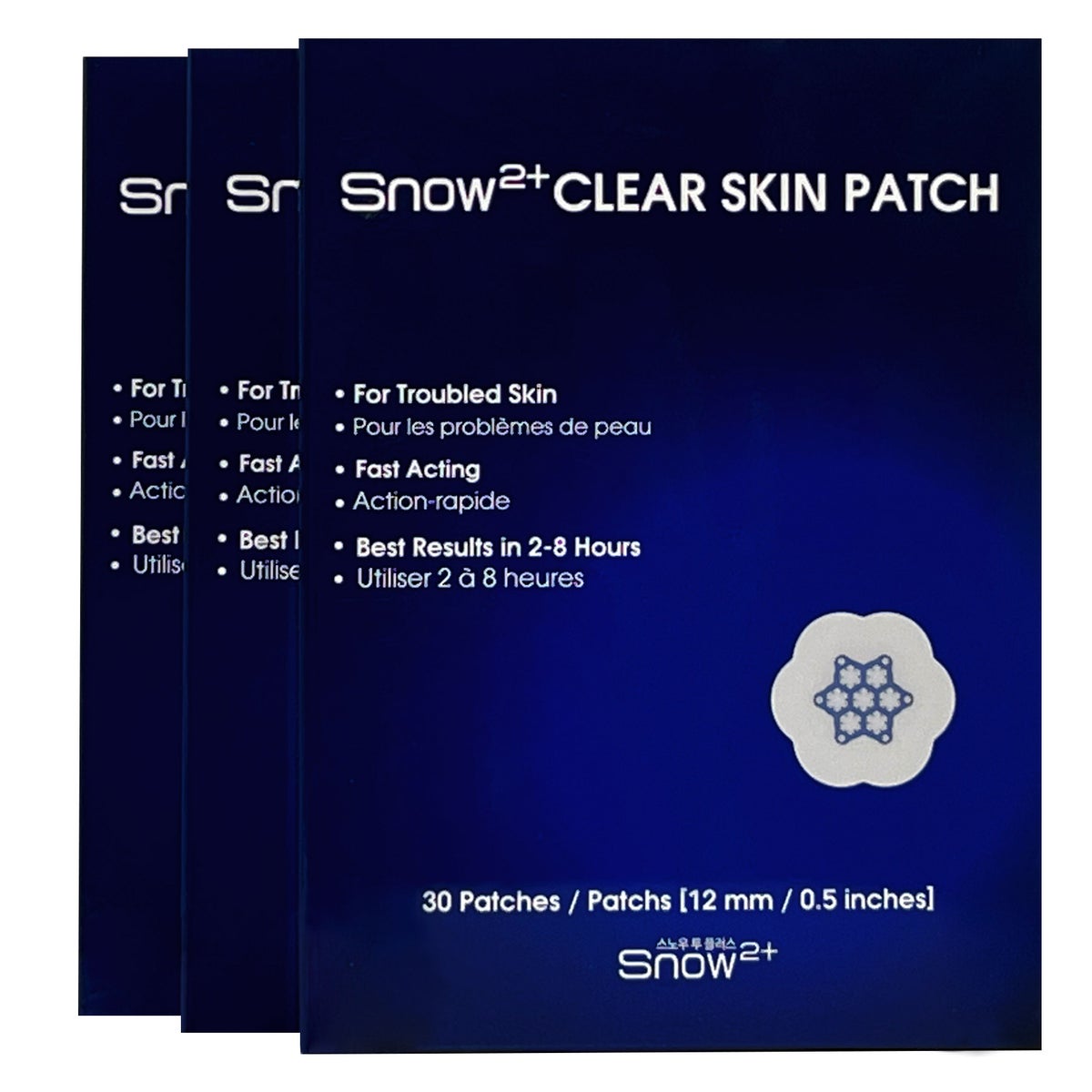 SNOW 2+ Clear Skin Patch, 90-pack
