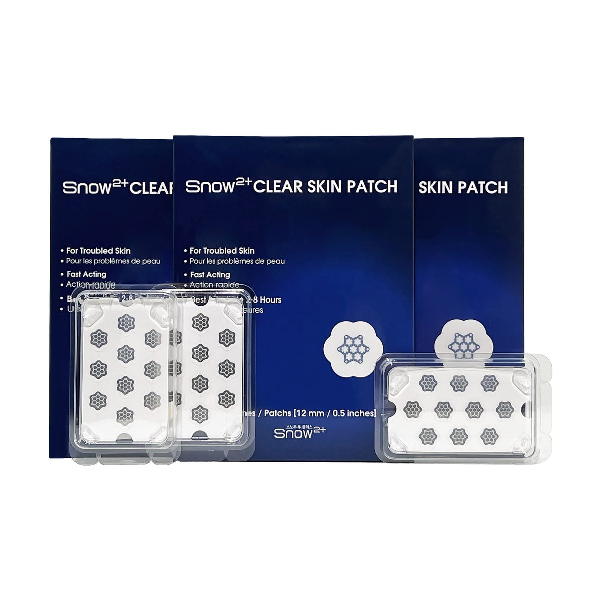 SNOW 2+ Clear Skin Patch, 90-pack