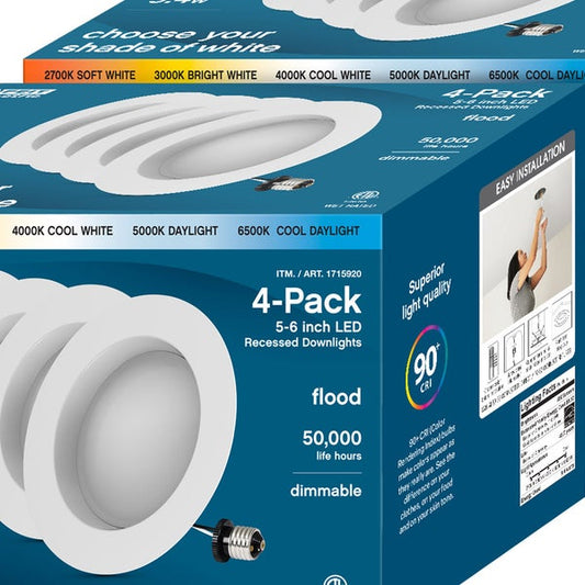 Feit Electric 75W Replacement 5-CCT LED Recessed Downlight 8PK