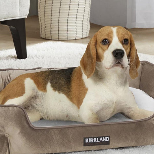 Kirkland Signature Tufted Cuddler Pet Bed, Tan