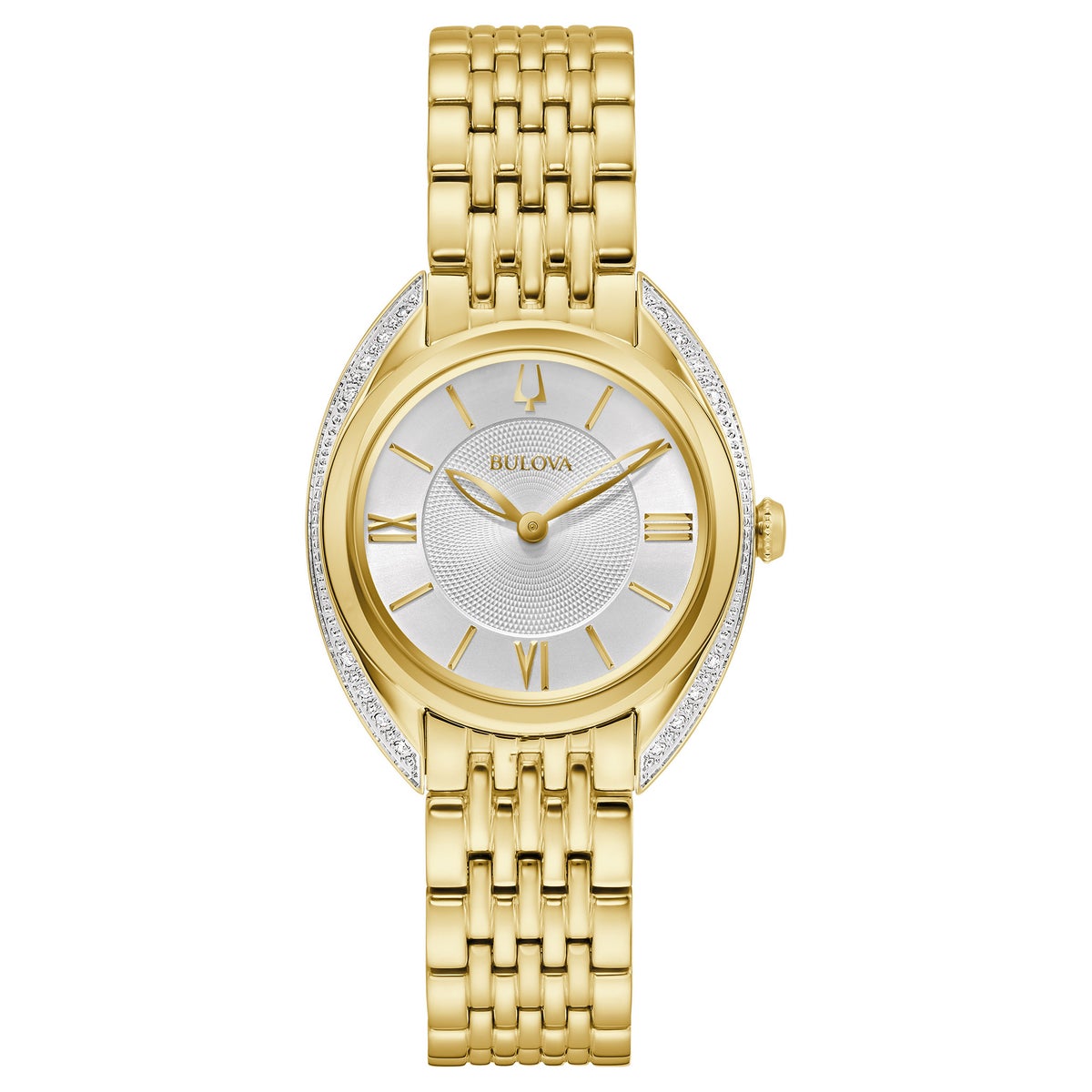 Bulova Classic Diamond Stainless Steel Quartz Ladies Watch