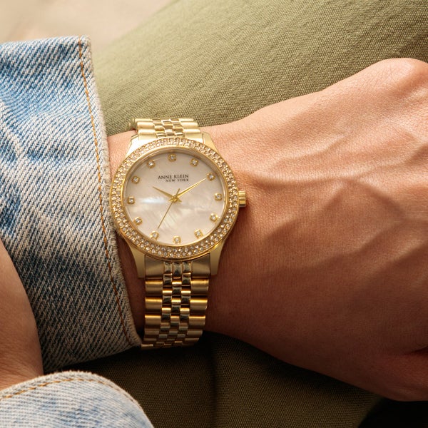 Anne Klein New York Stainless Steel Gold Tone Watch
