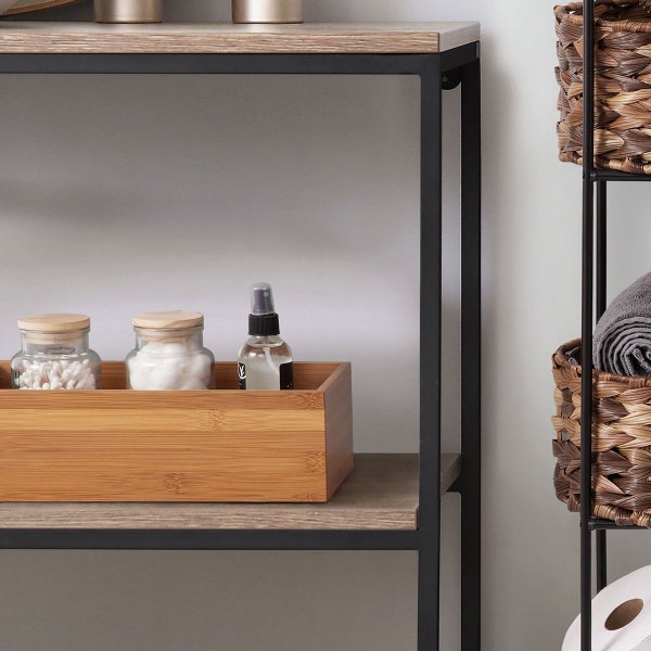 Seville Classics 3-Tier Storage Basket Tower