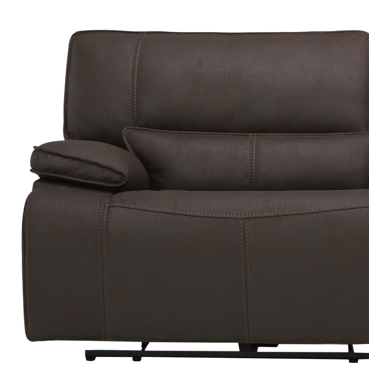 Brower Fabric Power Reclining Sectional with Power Headrests