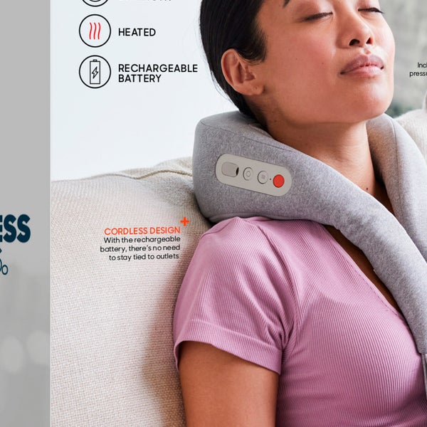 Sharper Image RealTouch Shiatsu Plus Cordless Neck Massager