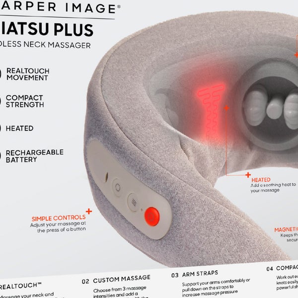 Sharper Image RealTouch Shiatsu Plus Cordless Neck Massager