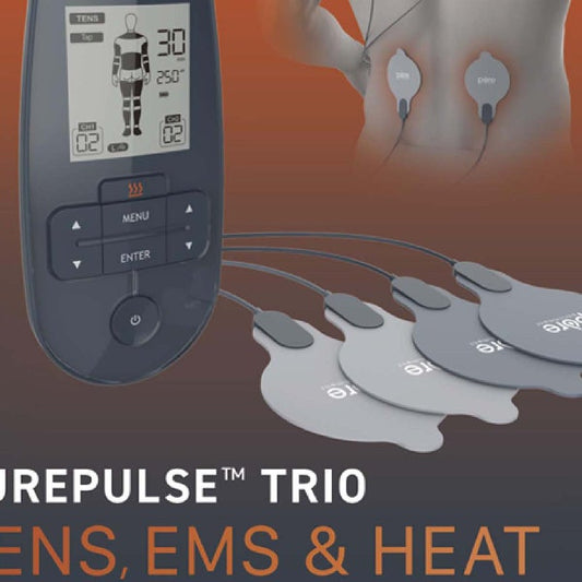 Pure Enrichment PurePulse Trio TENS, EMS & Heat Muscle Stimulator