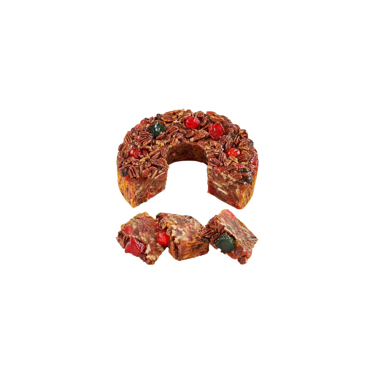 Collin Street Bakery’s Medium Sprinkle-Top DeLuxe Fruitcake, 2-pack