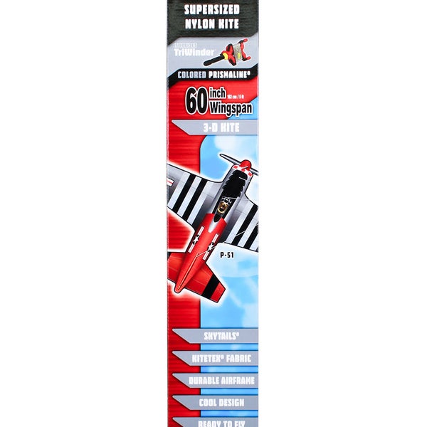 3-D P-51 Mustang SuperSized Nylon Kite