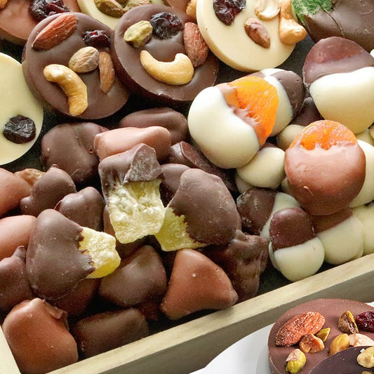 Chocolate Covered Company, Premium Dried Fruit & Mendiant Gift Tray