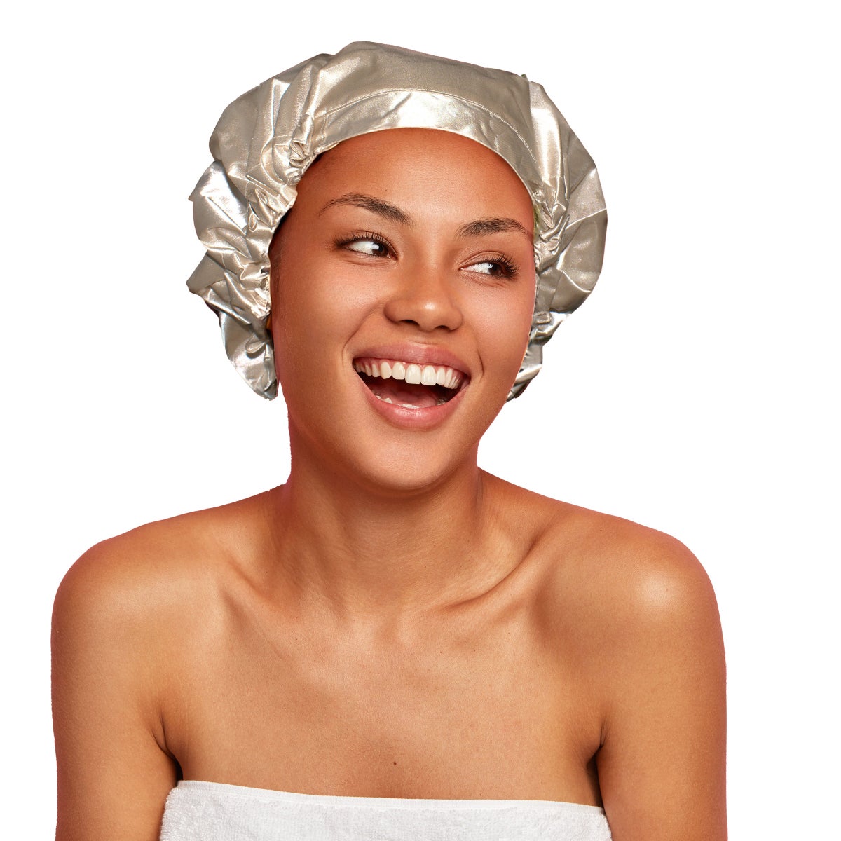 NIGHT Satin Shower Cap, 2-pack