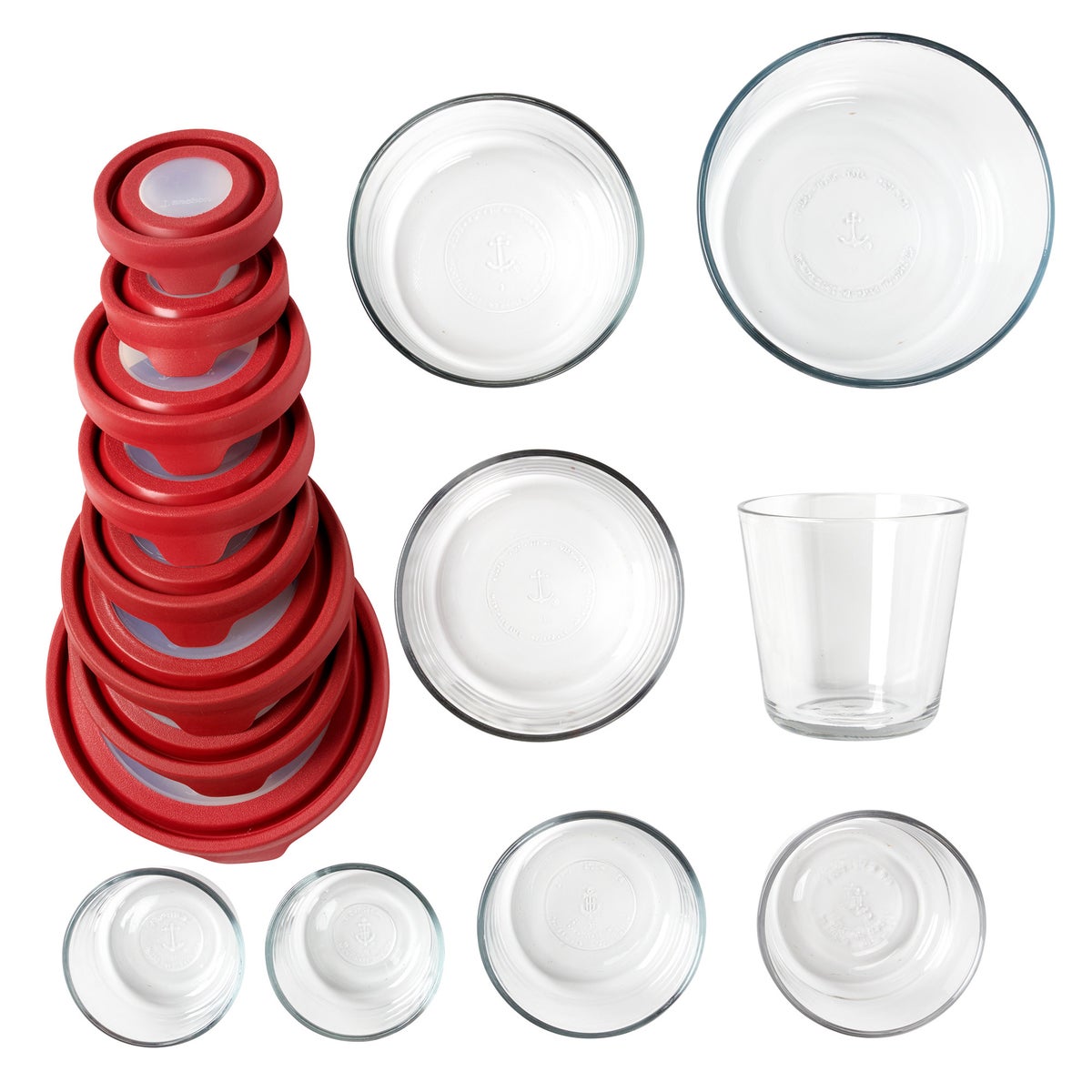 Anchor Hocking TrueSeal Glass Food Storage, Set of 16