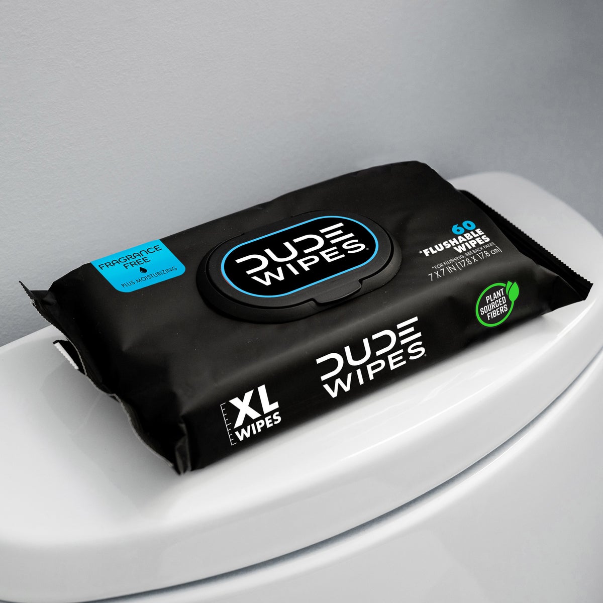 DUDE Wipes Fragrance-Free + Moisturizing XL Flushable Wipes, 480 Wipes