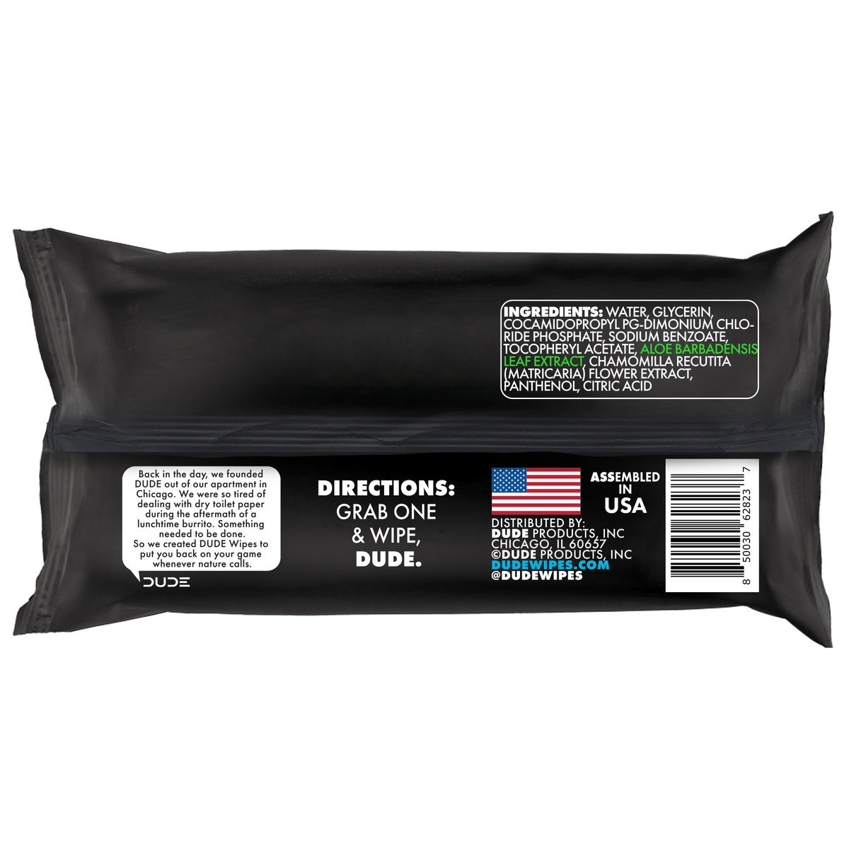 DUDE Wipes Fragrance-Free + Moisturizing XL Flushable Wipes, 480 Wipes