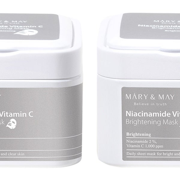 Mary&May Niacinamide Vitamin C Brightening Mask 13.5 oz, 2-pack