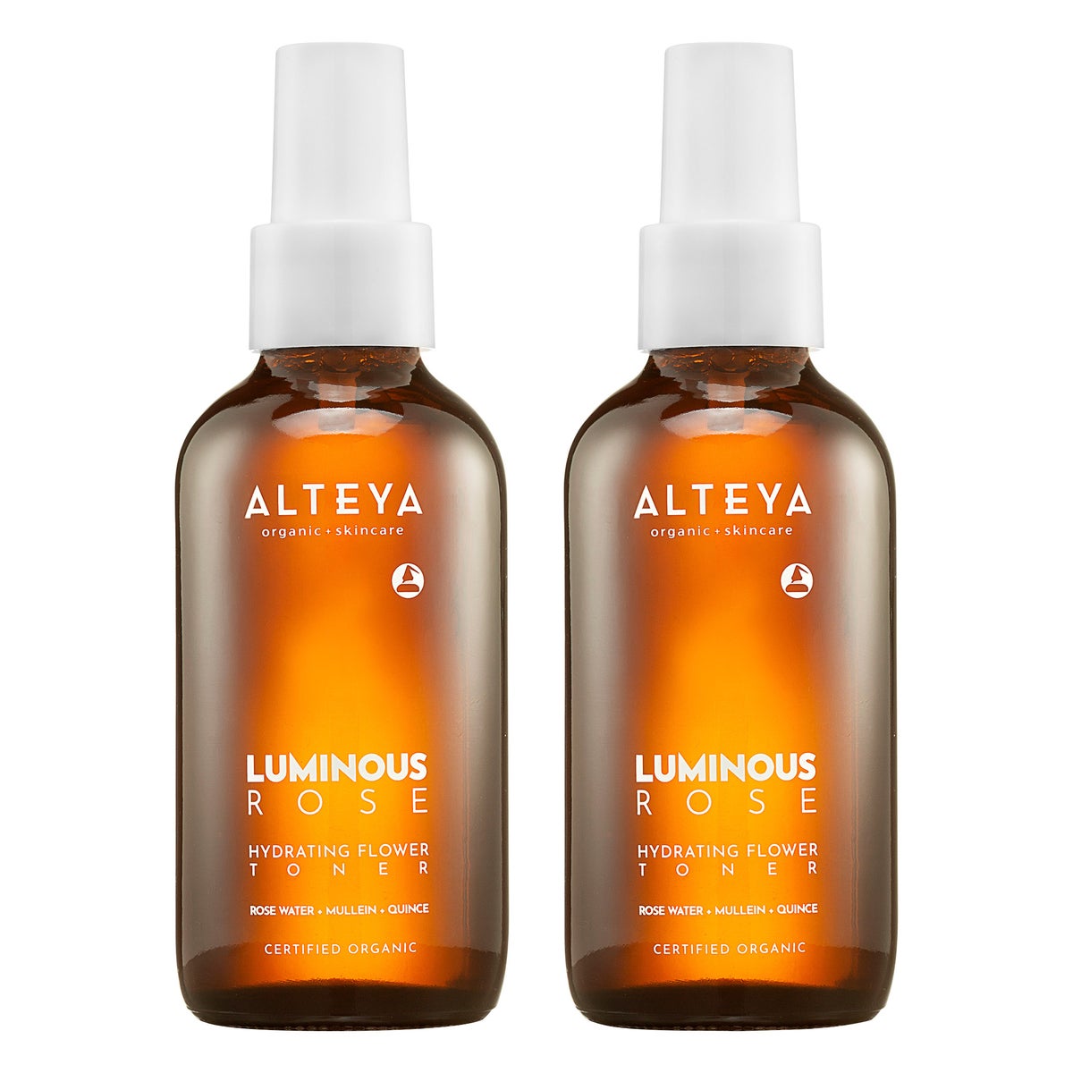 Alteya Luminous Rose Organic Hydrating Flower Toner, 8 fl oz, 2-pack
