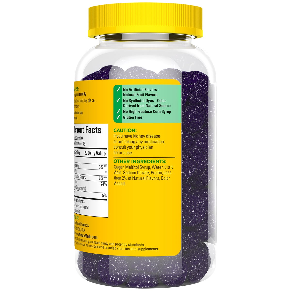 Nature Made Magnesium Glycinate 100 mg Gummies, 90 Count