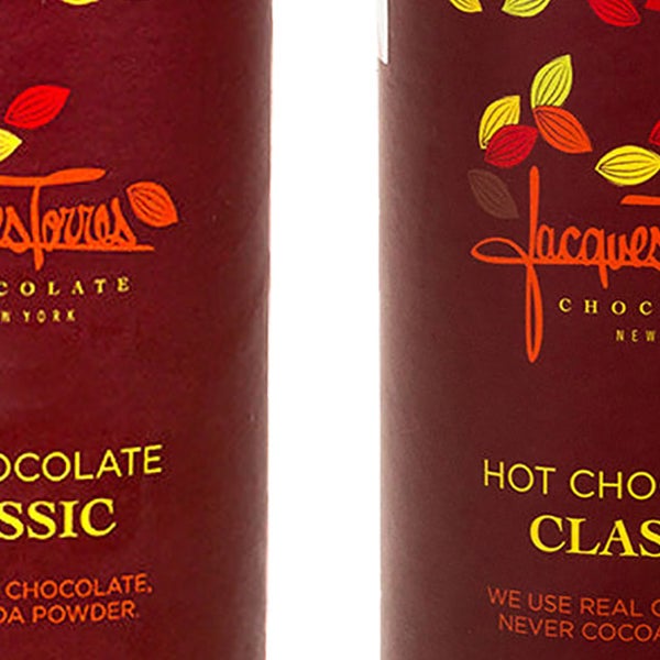 Jacques Torres 14 oz. Assorted Hot Chocolate Tin & Candy Cane Hot Chocolate Tin