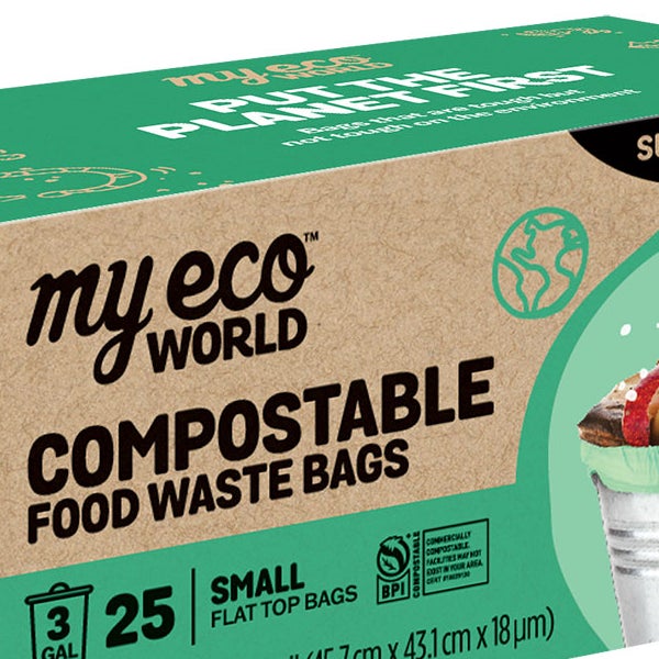 MyEcoWorld 3-gallon Compostable Food Waste Bag, 150-count
