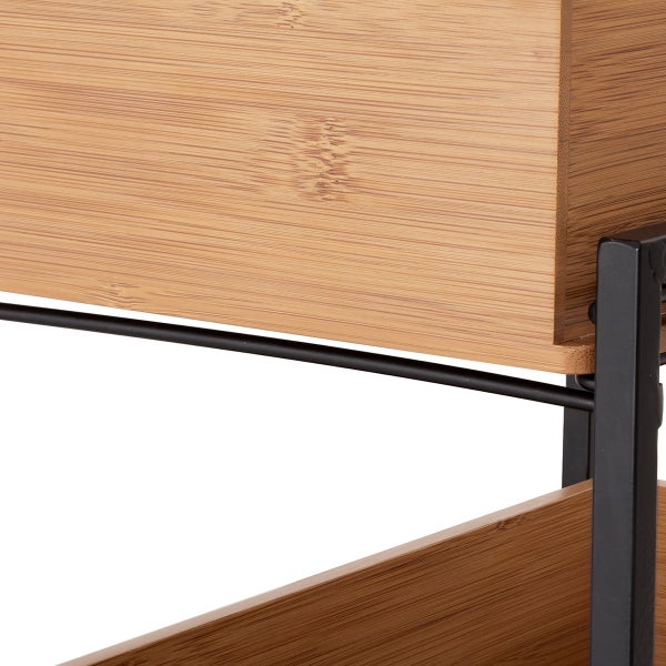 Seville Bamboo 2-Tier Sliding Drawer Organizer
