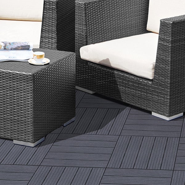 Cosmo Deck Tile, Slate 20-pack