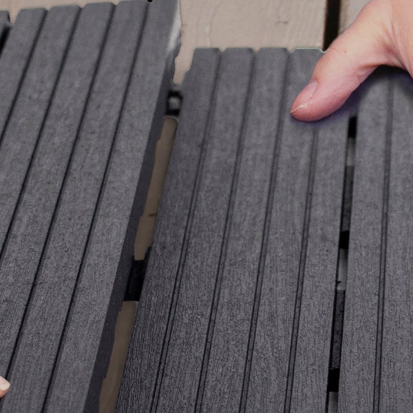 Cosmo Deck Tile, Slate 20-pack