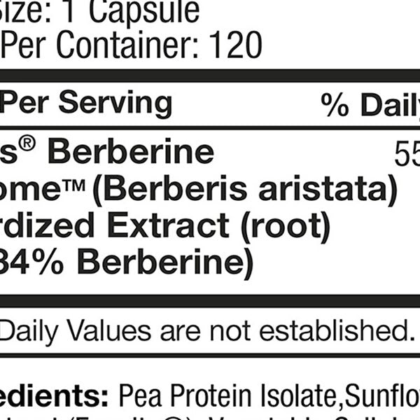 Feel Good Superfoods Berberine Phytosome High Absorption, 120 Vegan Capsules