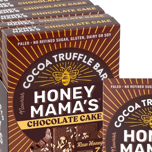 Honey Mama's Cocoa Truffle Bars, 2.5 oz, Chocolate Cake 12-ct