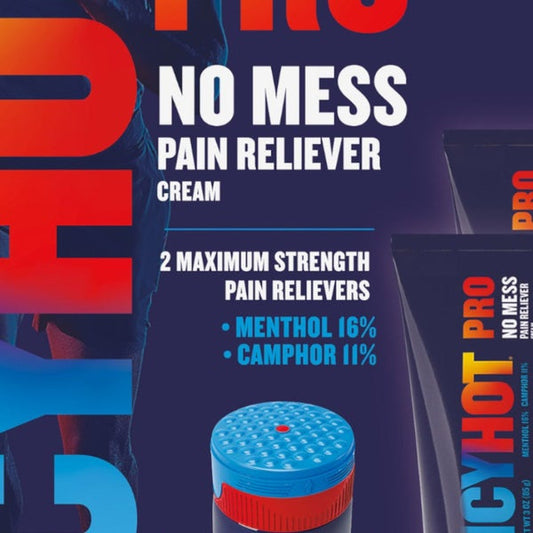 IcyHot Pro No Mess Pain Relief Cream with Applicator, 2-pack