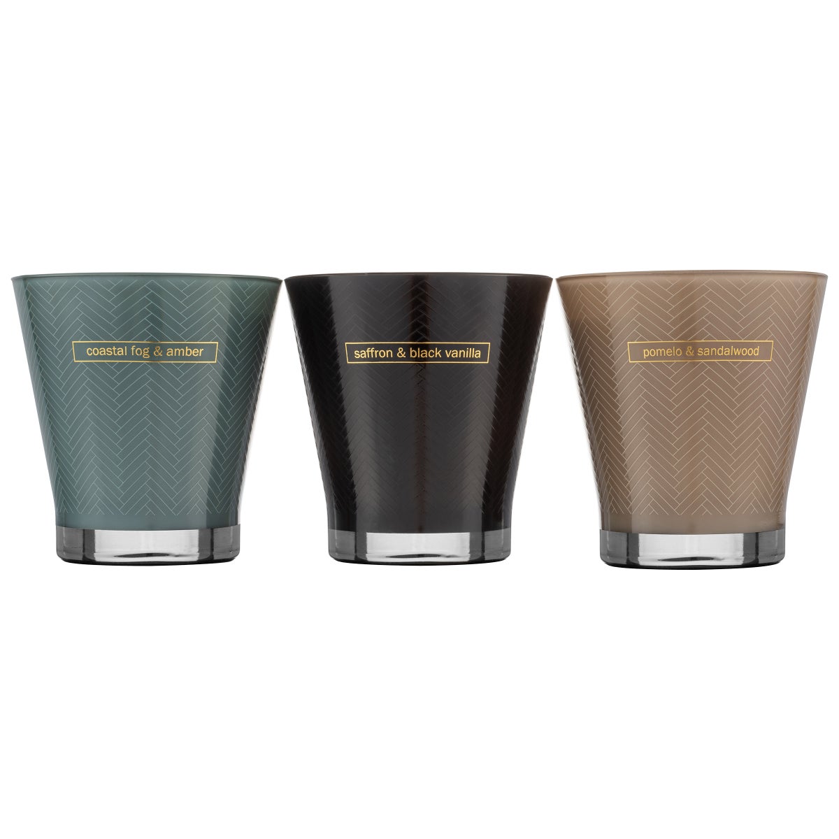 Bellevue Luxury Flare Candles, 15 oz, 3-pack