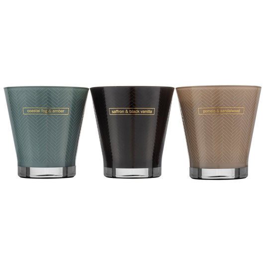 Bellevue Luxury Flare Candles, 15 oz, 3-pack