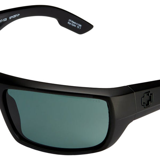 SPY Bounty Matte Black Green Sunglasses