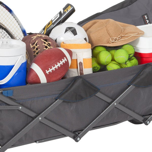 Mac Sports Deluxe Extended Folding Wagon with Brakes